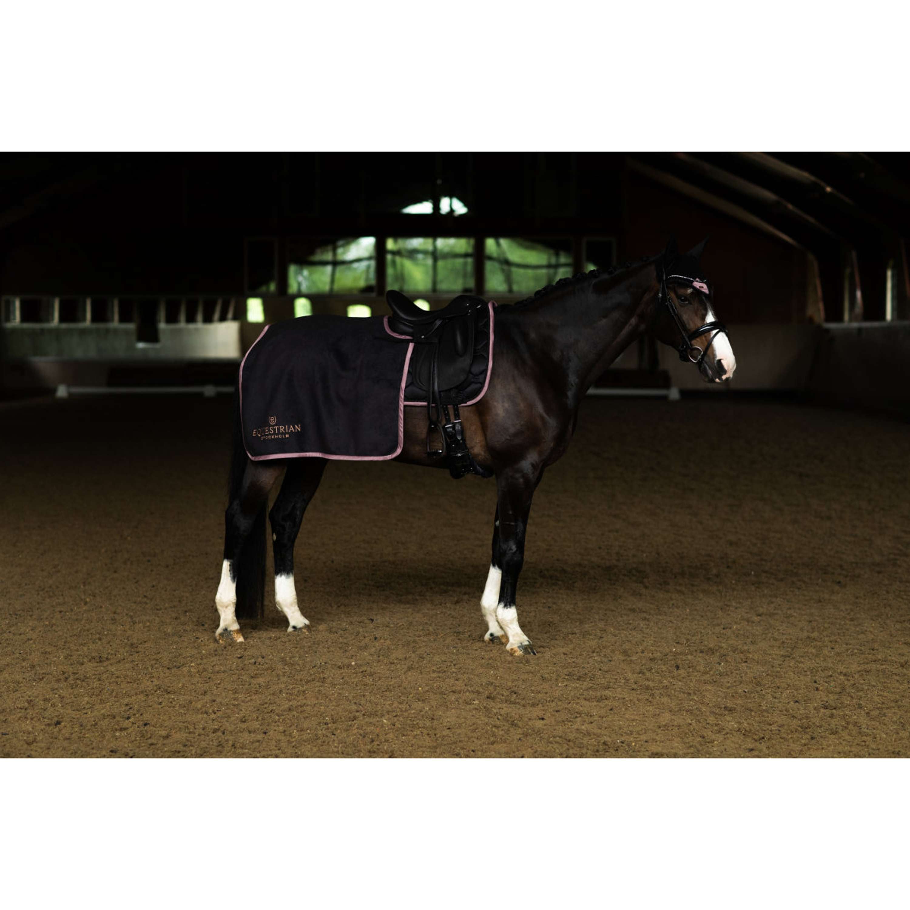 Equestrian Stockholm Quarter Sheet Heavy Fleece Negro/Blush