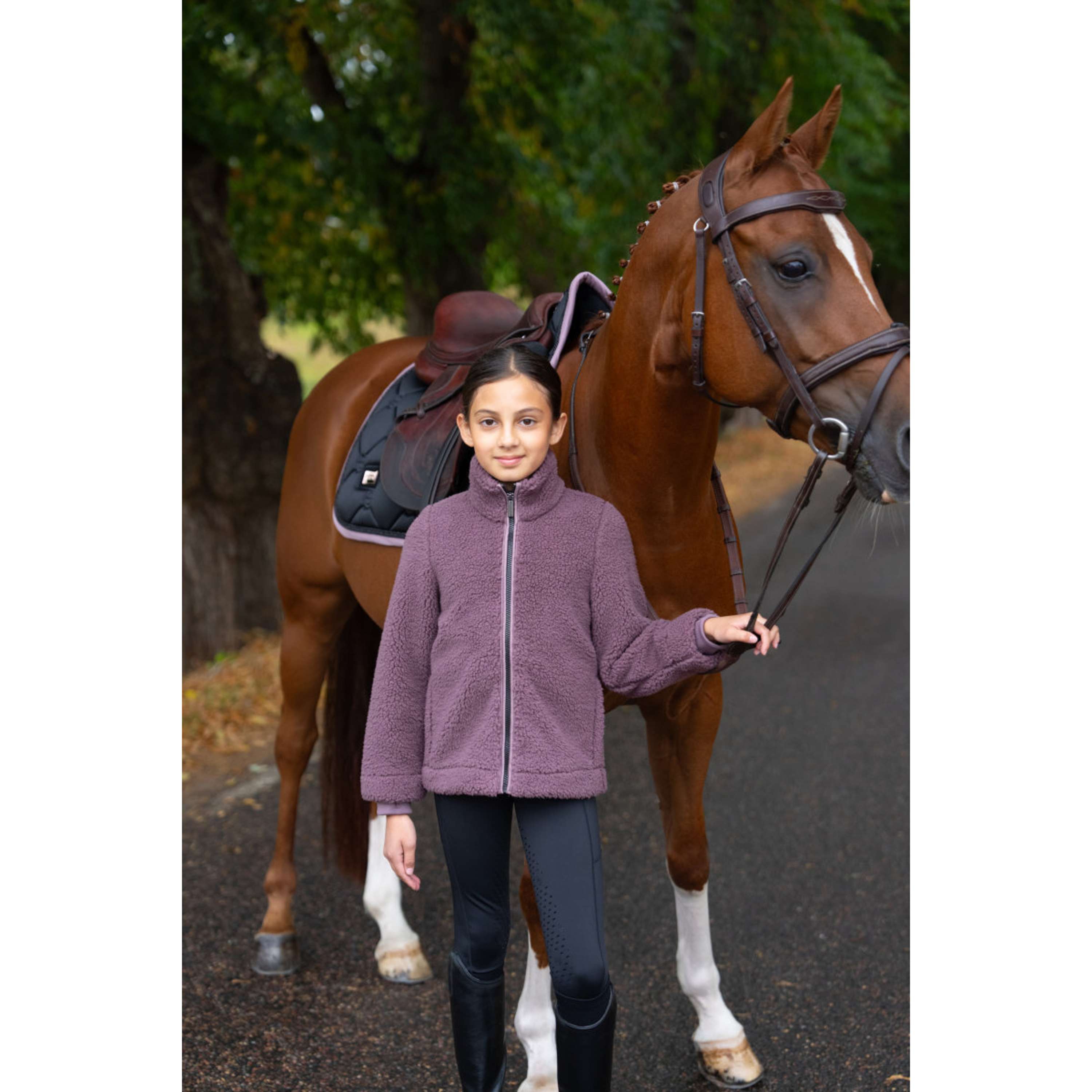 Equestrian Stockholm Chaqueta Polar Teddy Young Rider Blush