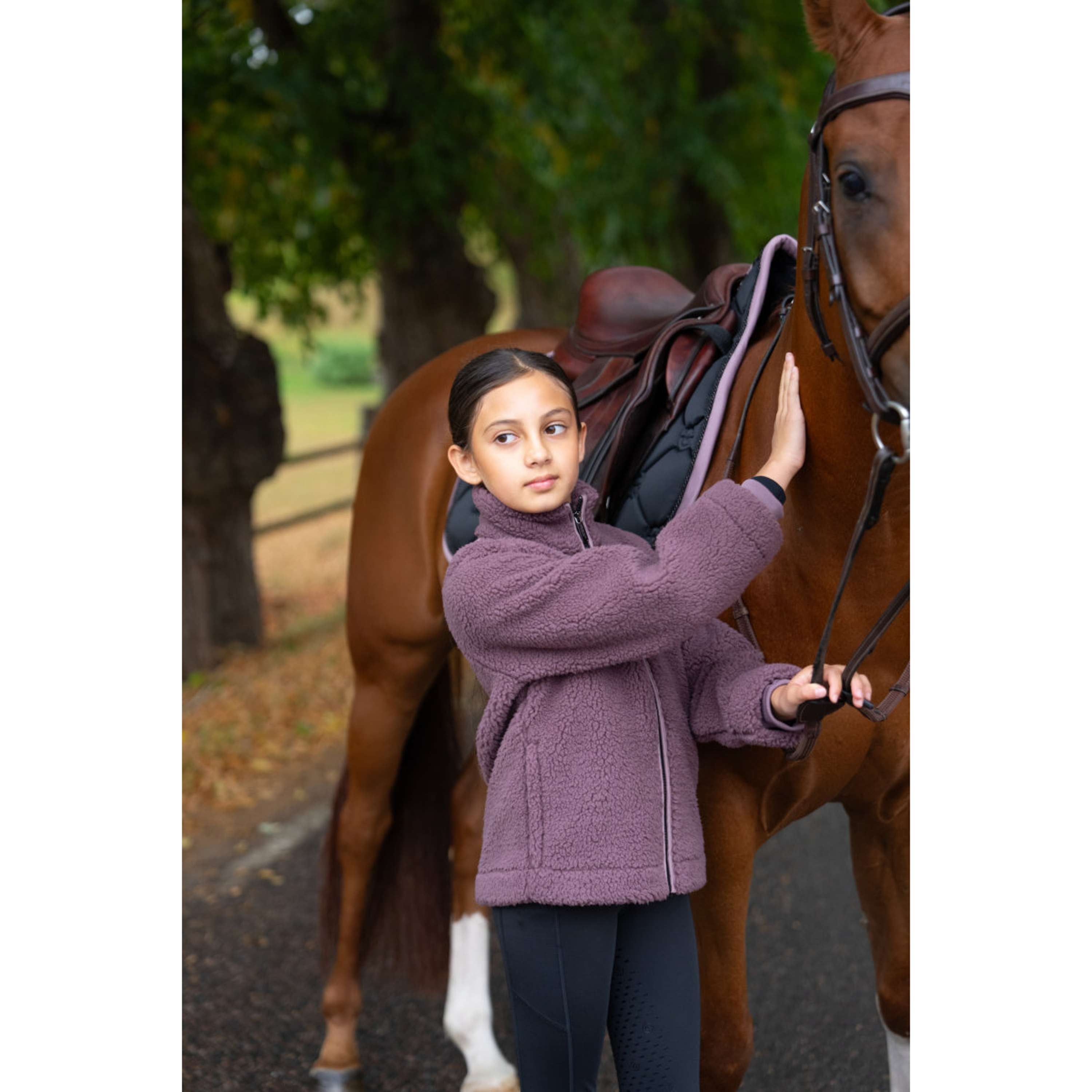 Equestrian Stockholm Chaqueta Polar Teddy Young Rider Blush