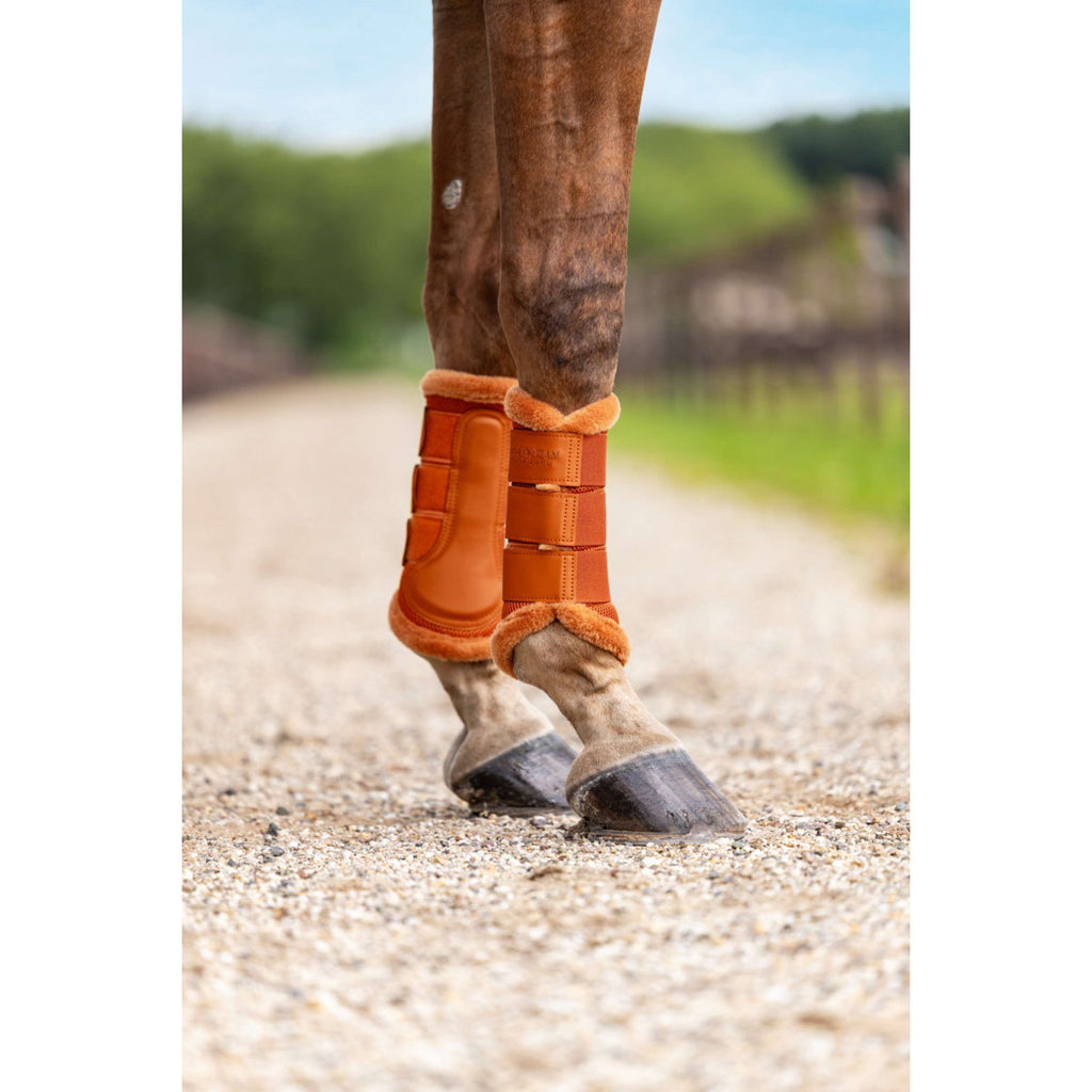 Equestrian Stockholm Protectores de piernas Fur Mesh Chestnut
