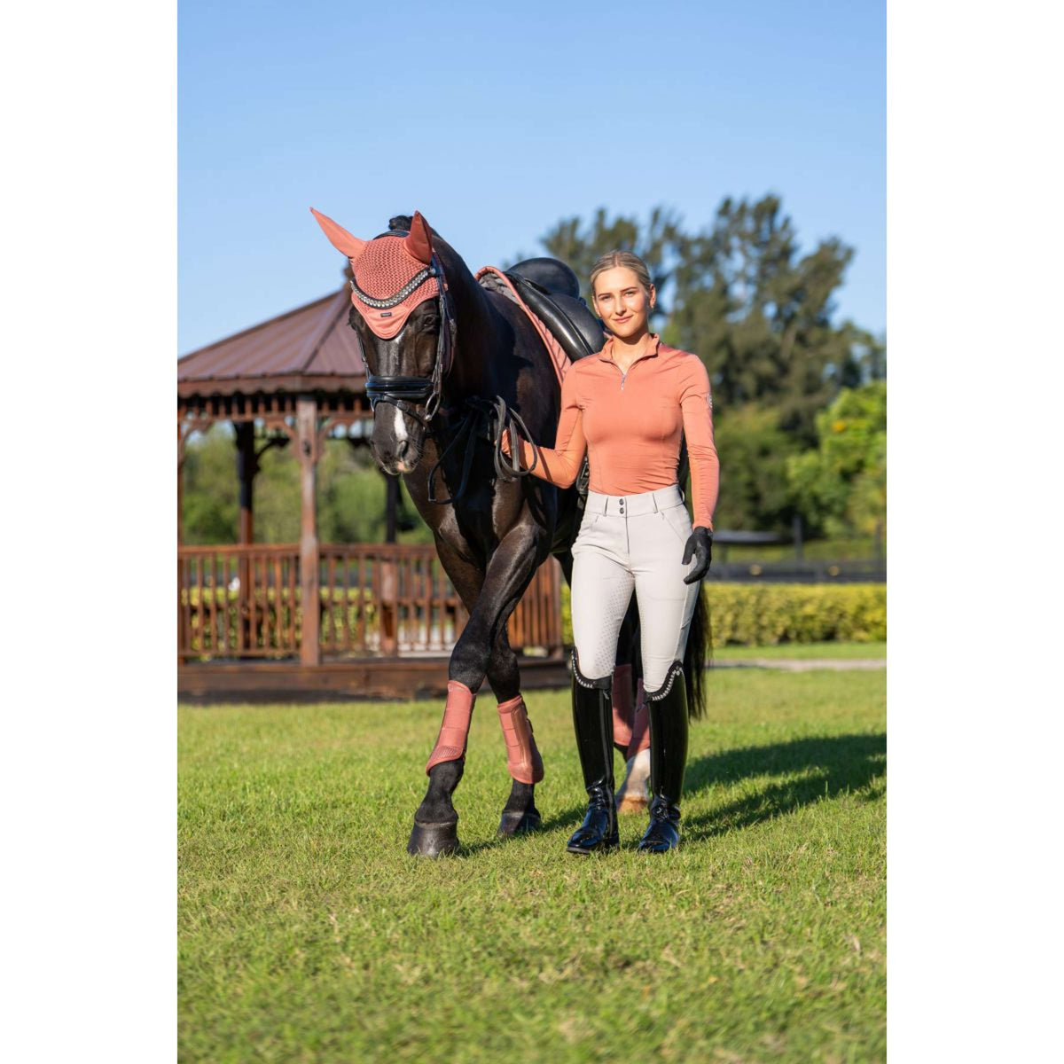 Equestrian Stockholm Bonete para Orejas Modern Coral