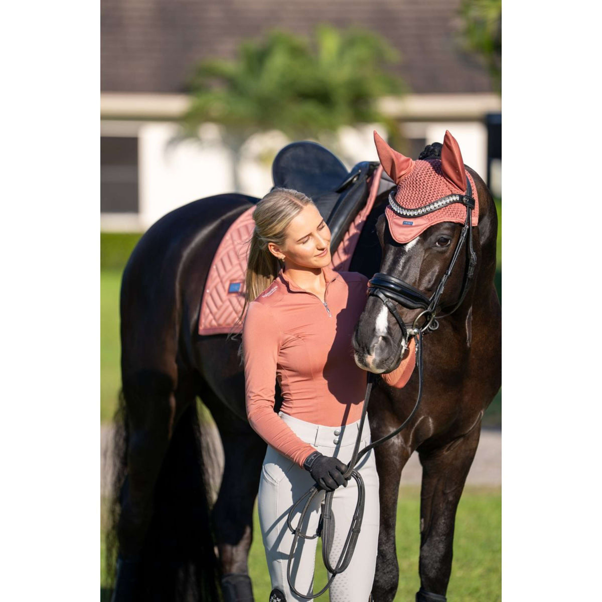 Equestrian Stockholm Bonete para Orejas Modern Coral