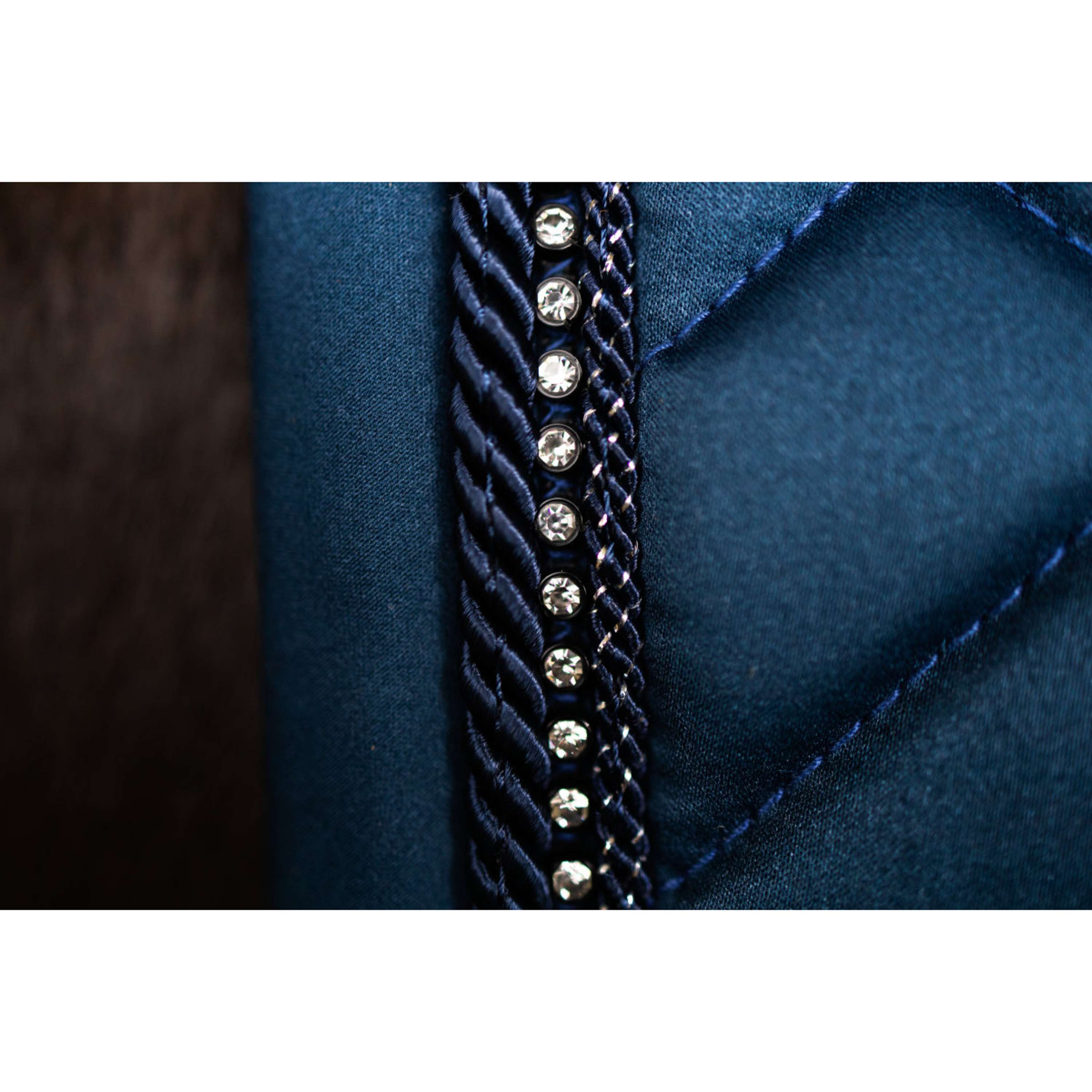 Equestrian Stockholm Mantilla Crystal Shine Doma Clásica Blue Meadow