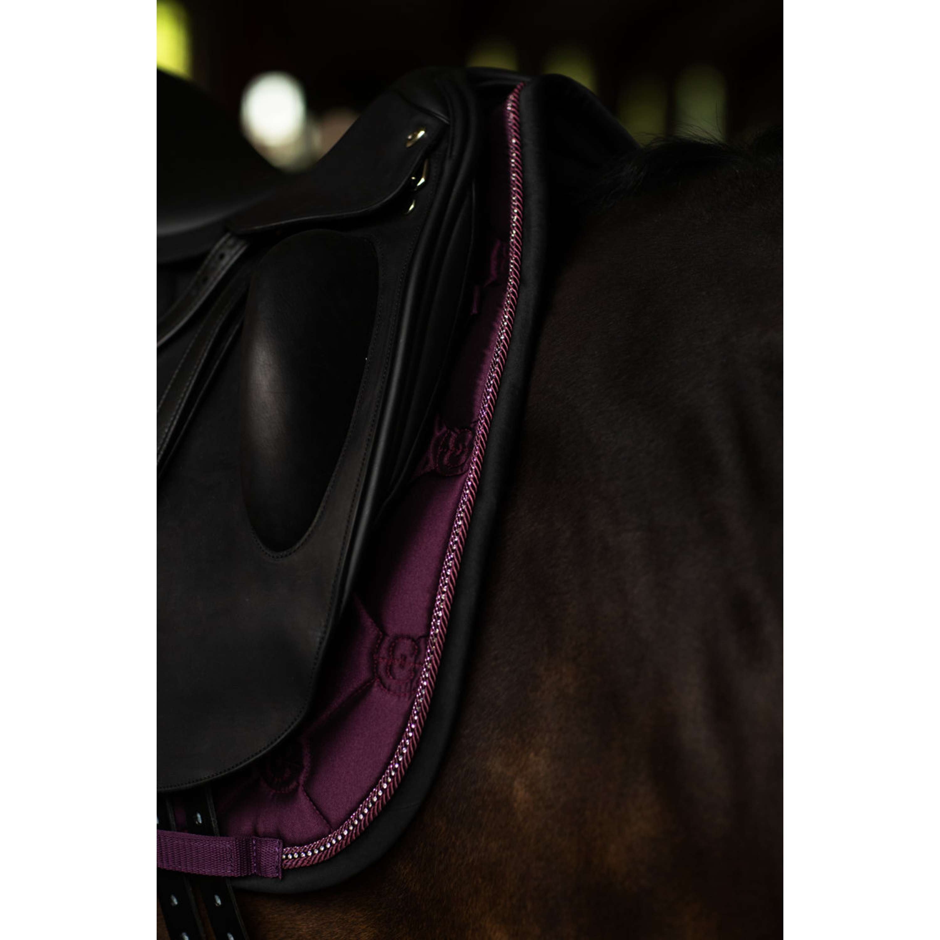Equestrian Stockholm Mantilla Crystal Shine Doma Clásica Mauve Wine