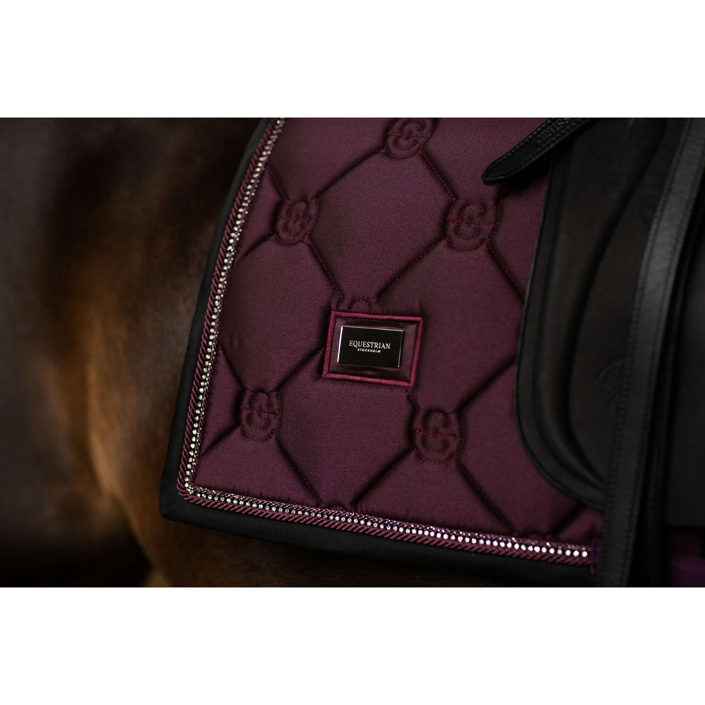 Equestrian Stockholm Mantilla Crystal Shine Doma Clásica Mauve Wine