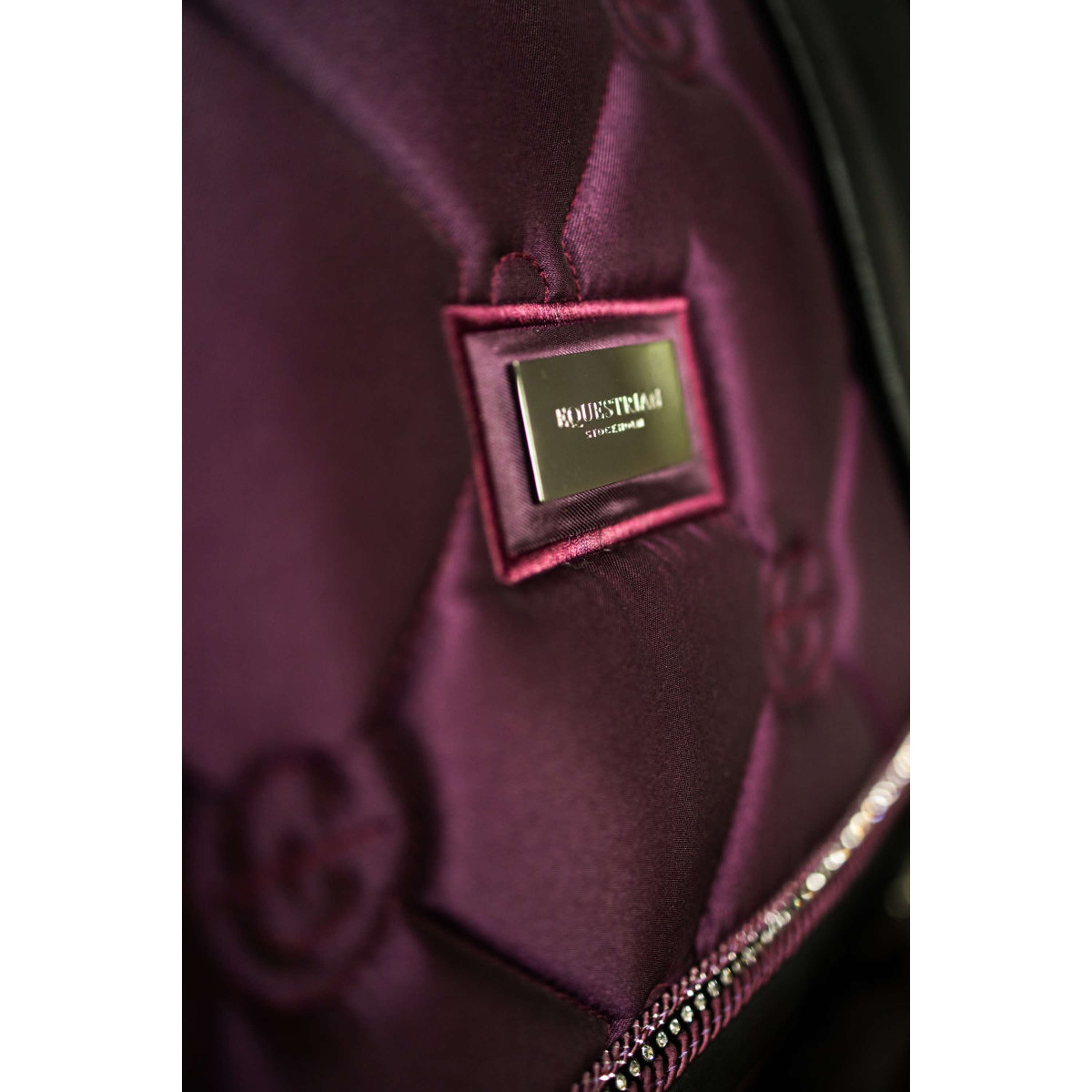 Equestrian Stockholm Mantilla Crystal Shine Saltando Mauve Wine