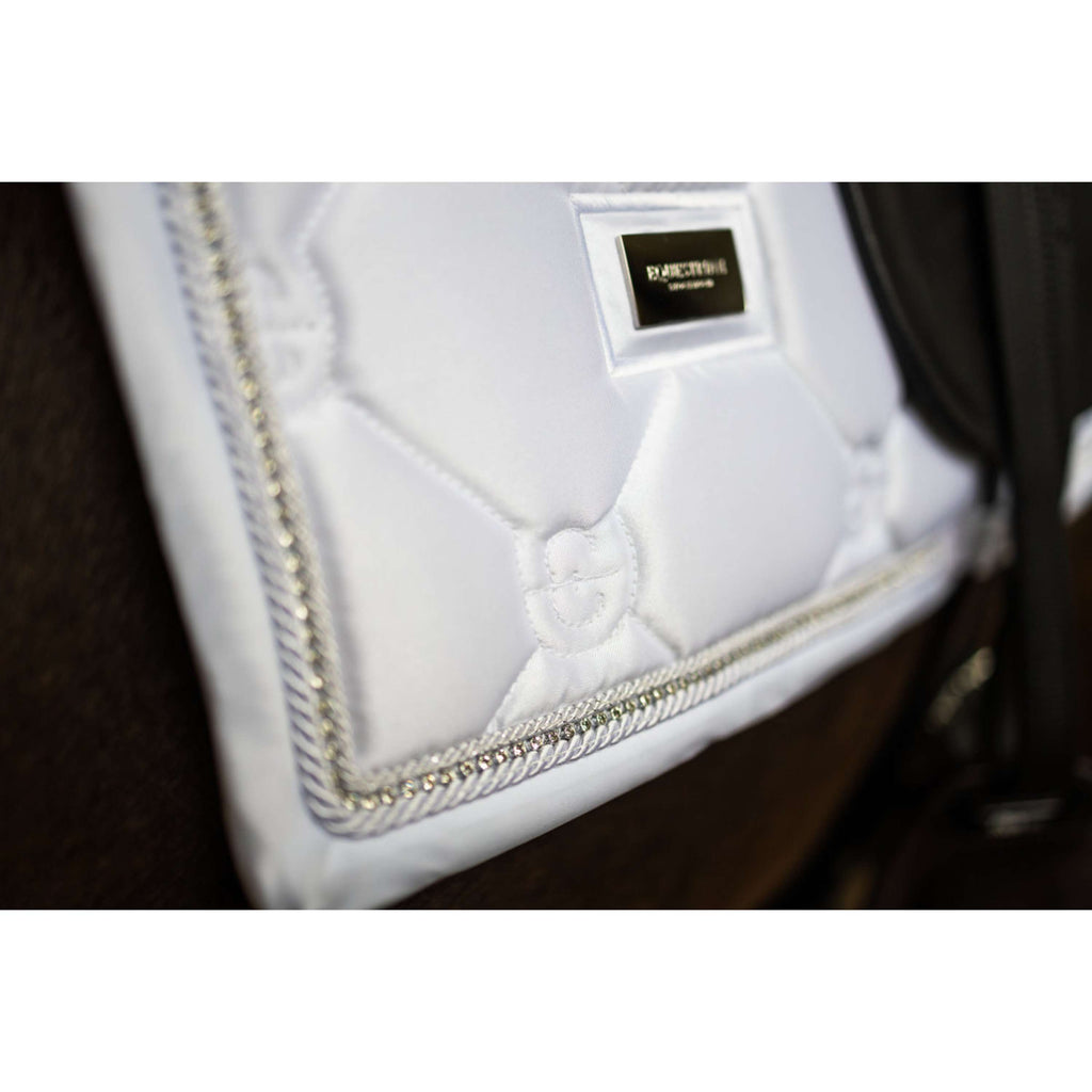 Equestrian Stockholm Mantilla Crystal Shine Doma Clásica Blanco