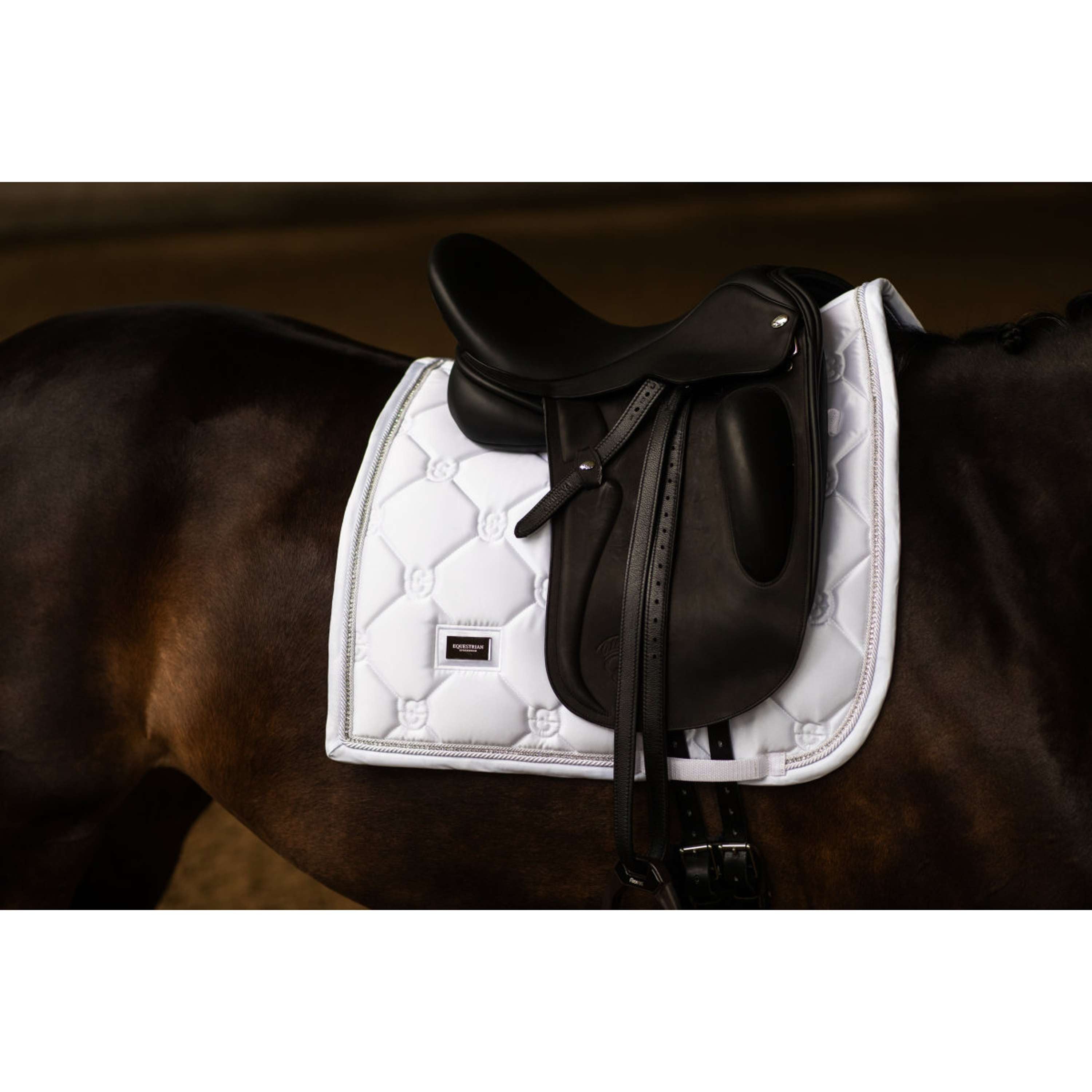 Equestrian Stockholm Mantilla Crystal Shine Doma Clásica Blanco
