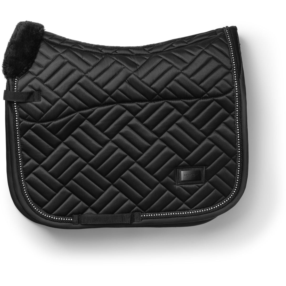 Equestrian Stockholm Mantilla Vegan Fur Doma clásica Crystal Black