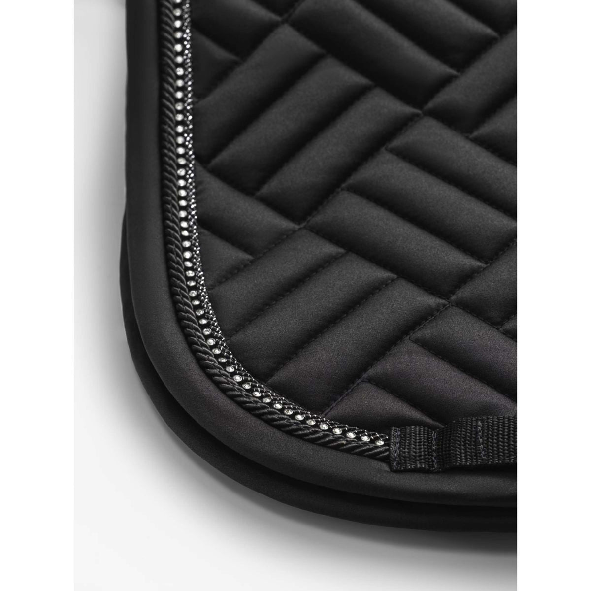 Equestrian Stockholm Mantilla Vegan Fur Doma clásica Crystal Black