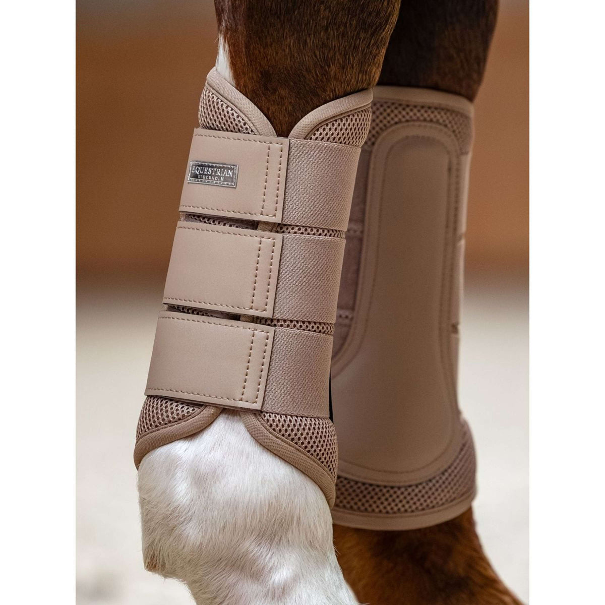 Equestrian Stockholm Protectores de piernas Classic Mesh Sand