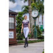 Equestrian Stockholm Camiseta de Competición Crystal Champion Blanco/Dark Violet