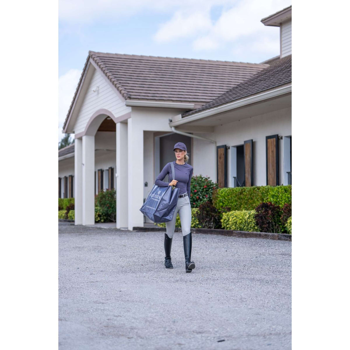 Equestrian Stockholm Bolsa de establo Dark Violet