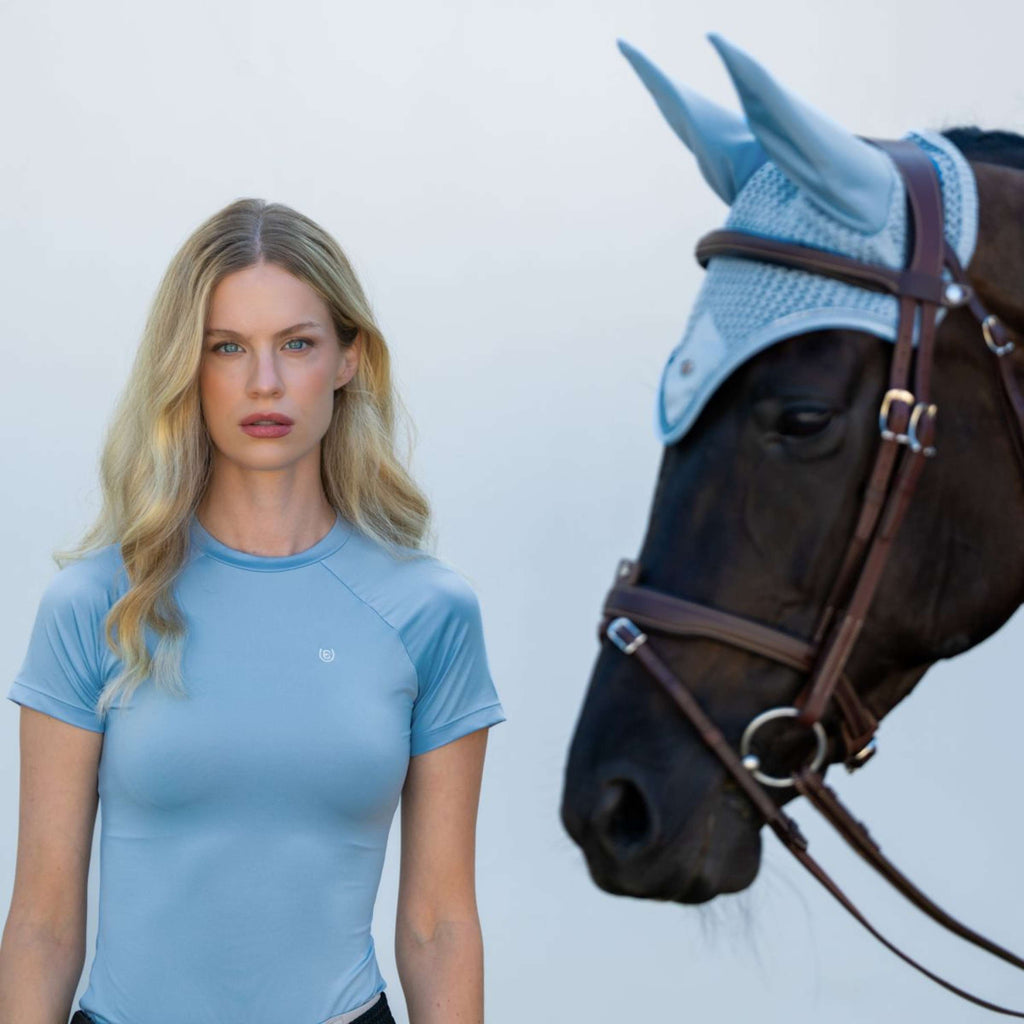 Equestrian Stockholm Camiseta Dynamic Short Sleeve Midsummer Blue