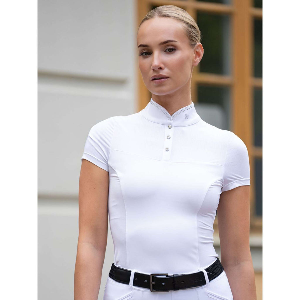 Equestrian Stockholm Camiseta de Competición Revenew Blanco