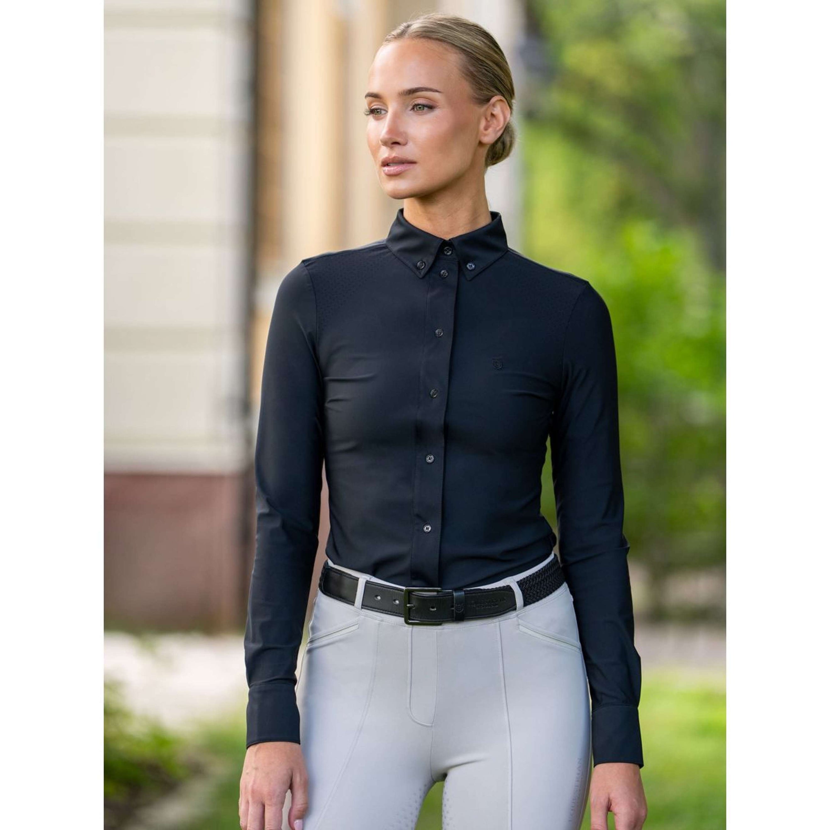 Equestrian Stockholm Camiseta de Competición Performance Negro