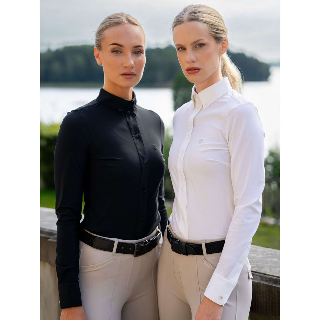 Equestrian Stockholm Camiseta de Competición Performance Blanco