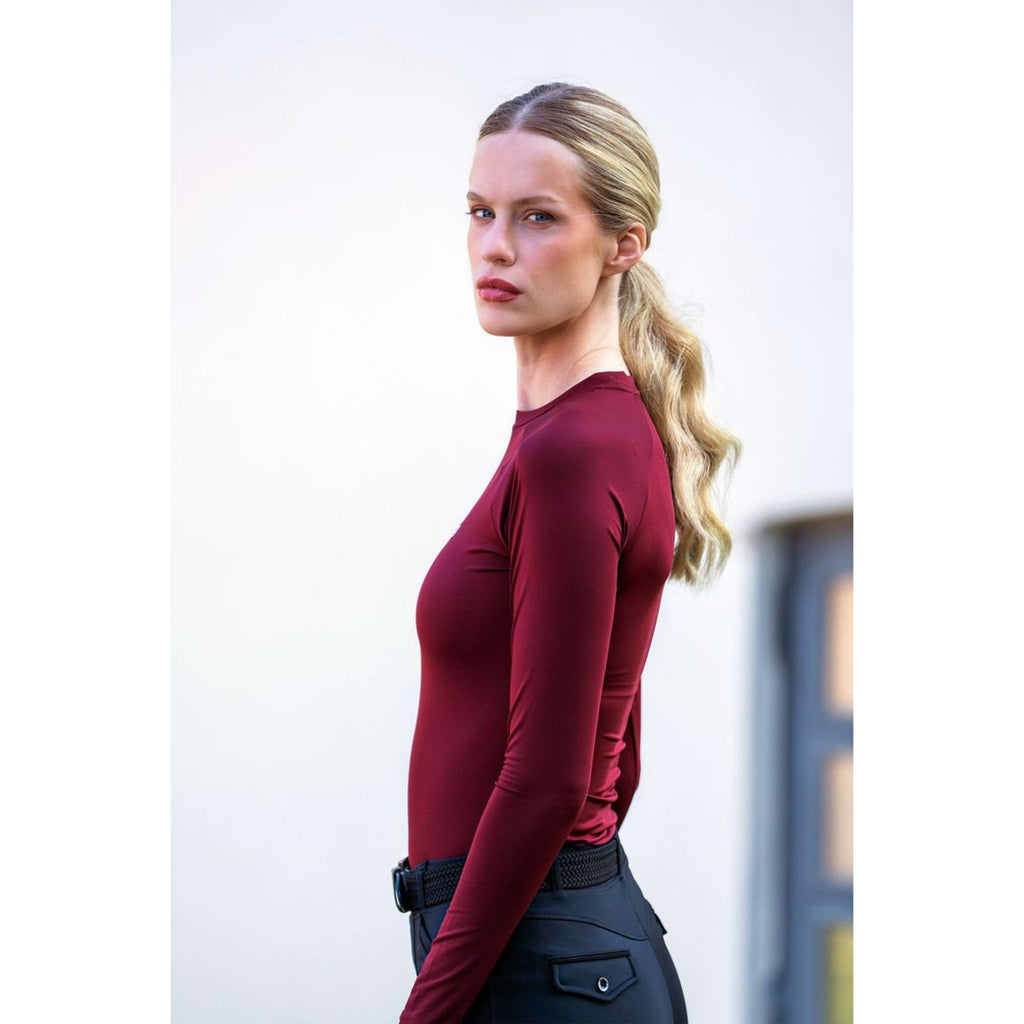 Equestrian Stockholm Camiseta Dynamic Bordeaux