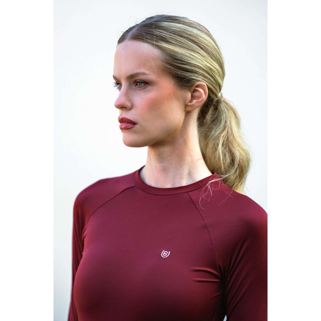 Equestrian Stockholm Camiseta Dynamic Bordeaux