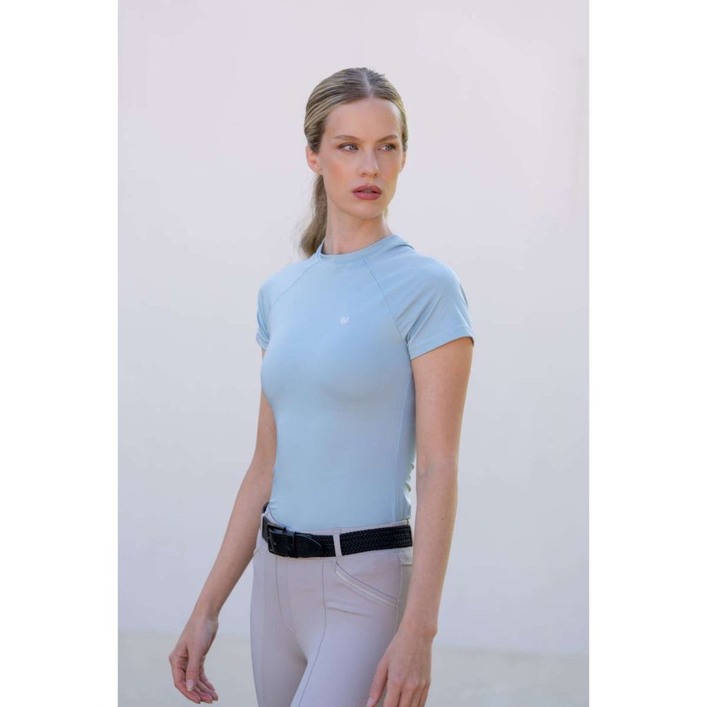 Equestrian Stockholm Camiseta Dynamic Short Sleeve Ice Blue