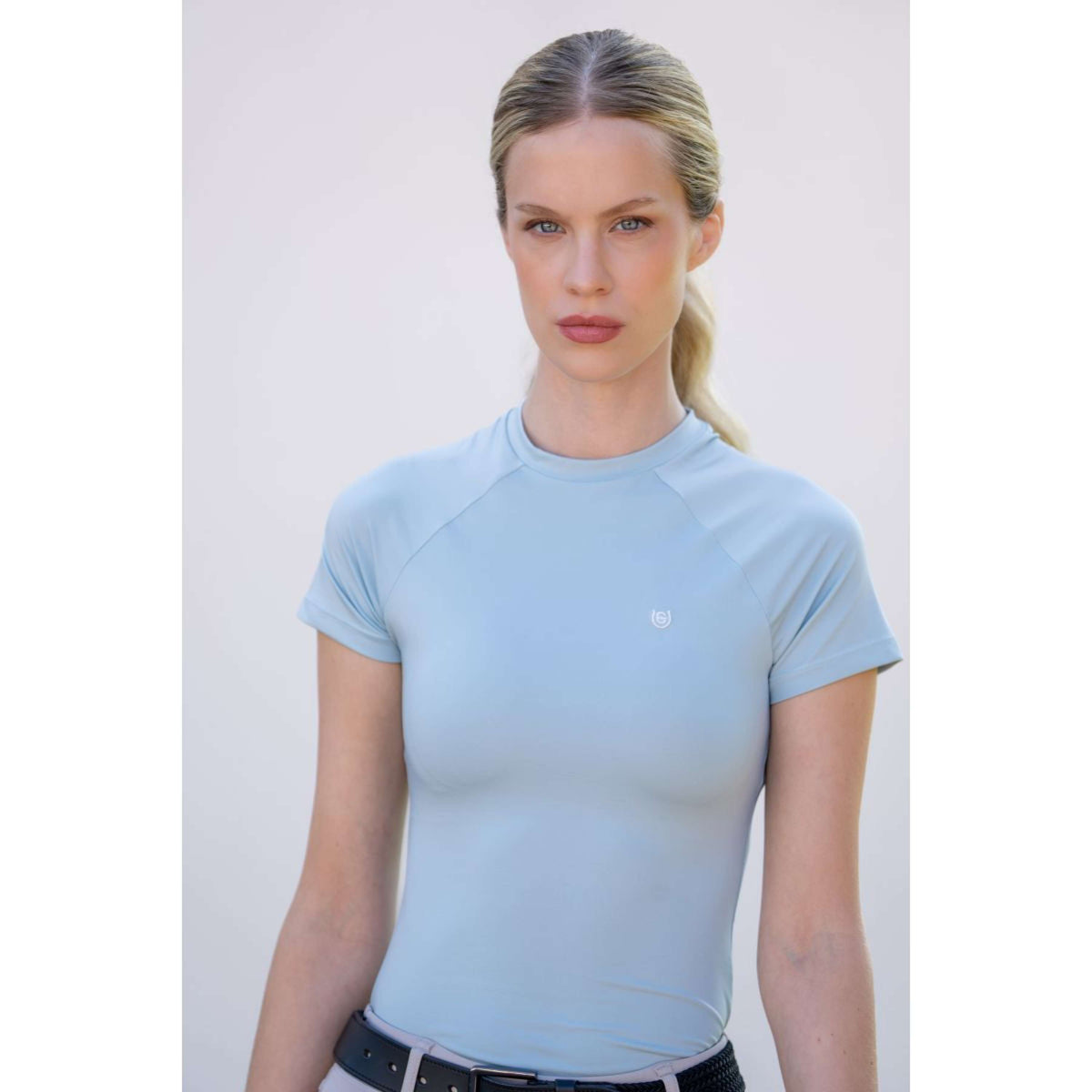Equestrian Stockholm Shirt Dynamic Short Sleeve Ice Blue