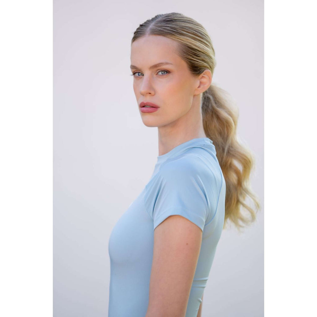 Equestrian Stockholm Camiseta Dynamic Short Sleeve Ice Blue