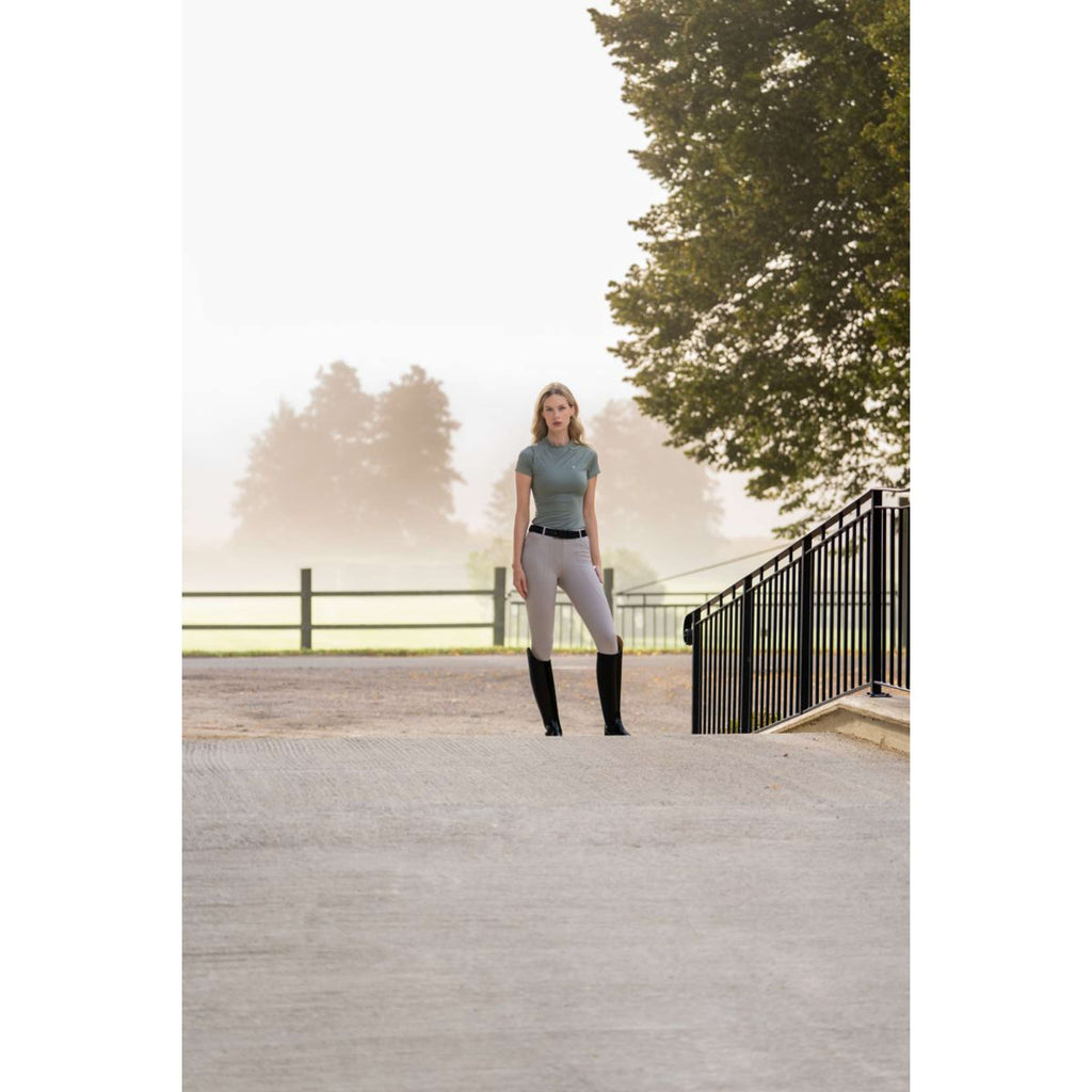 Equestrian Stockholm Camiseta Dynamic Short Sleeve Pistachio White