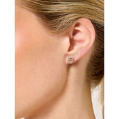 Equestrian Stockholm Pendientes Logo Plata