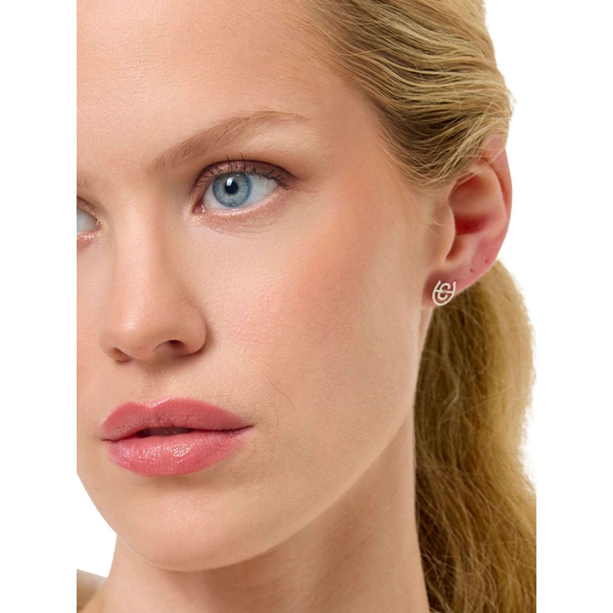 Equestrian Stockholm Pendientes Logo Plata