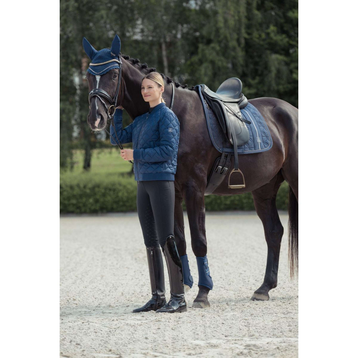 Eskadron Mantilla Heritage Big Square Glam Doma clásica True Blue