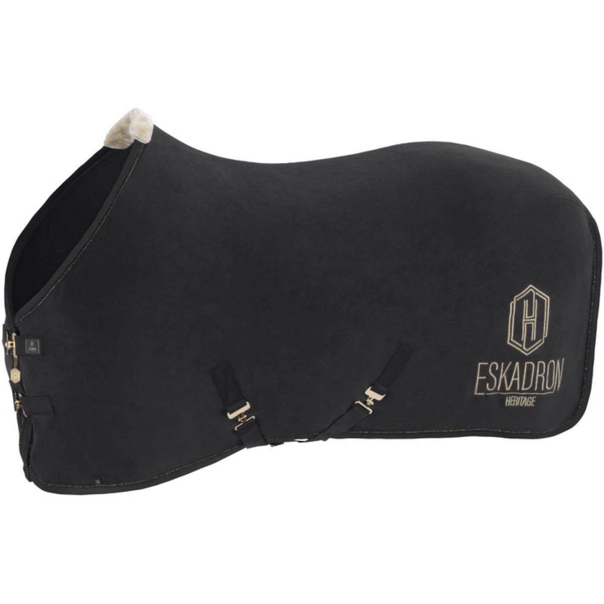 Eskadron Manta para el sudor Heritage Fleece Check Negro