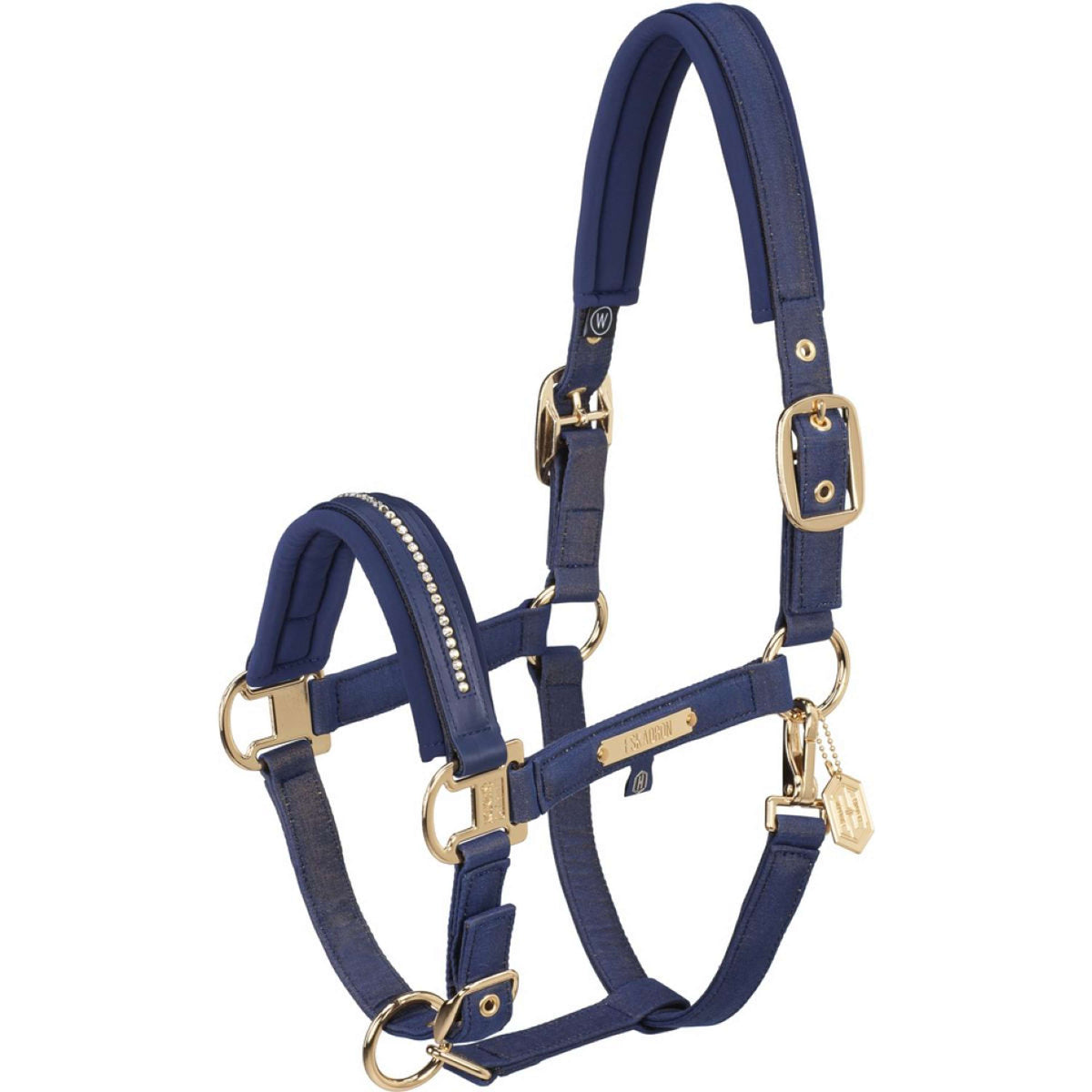 Eskadron Cabezada Heritage Glam Crystal Double Pin Azul verdadero