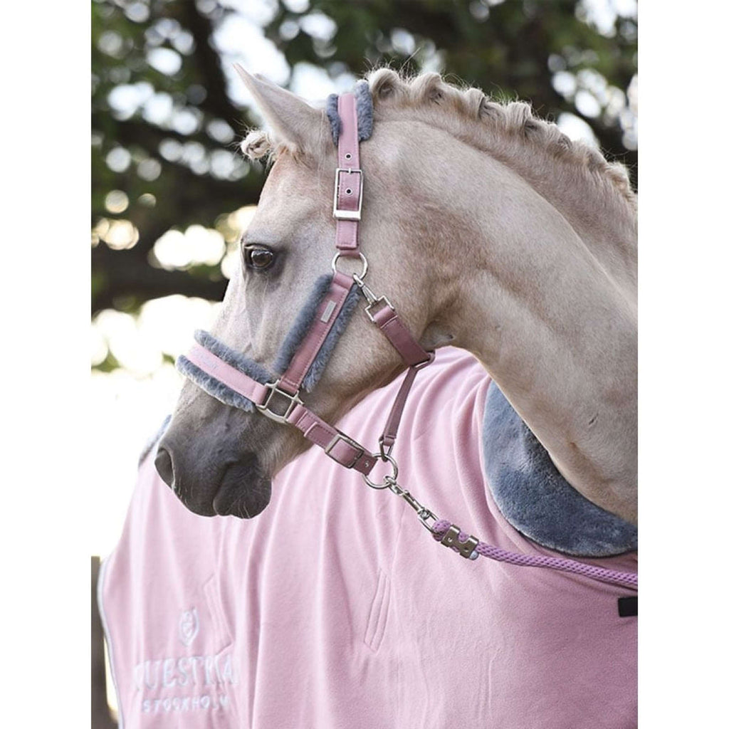 Equestrian Stockholm Cabestro y Ramal Fur Rosa
