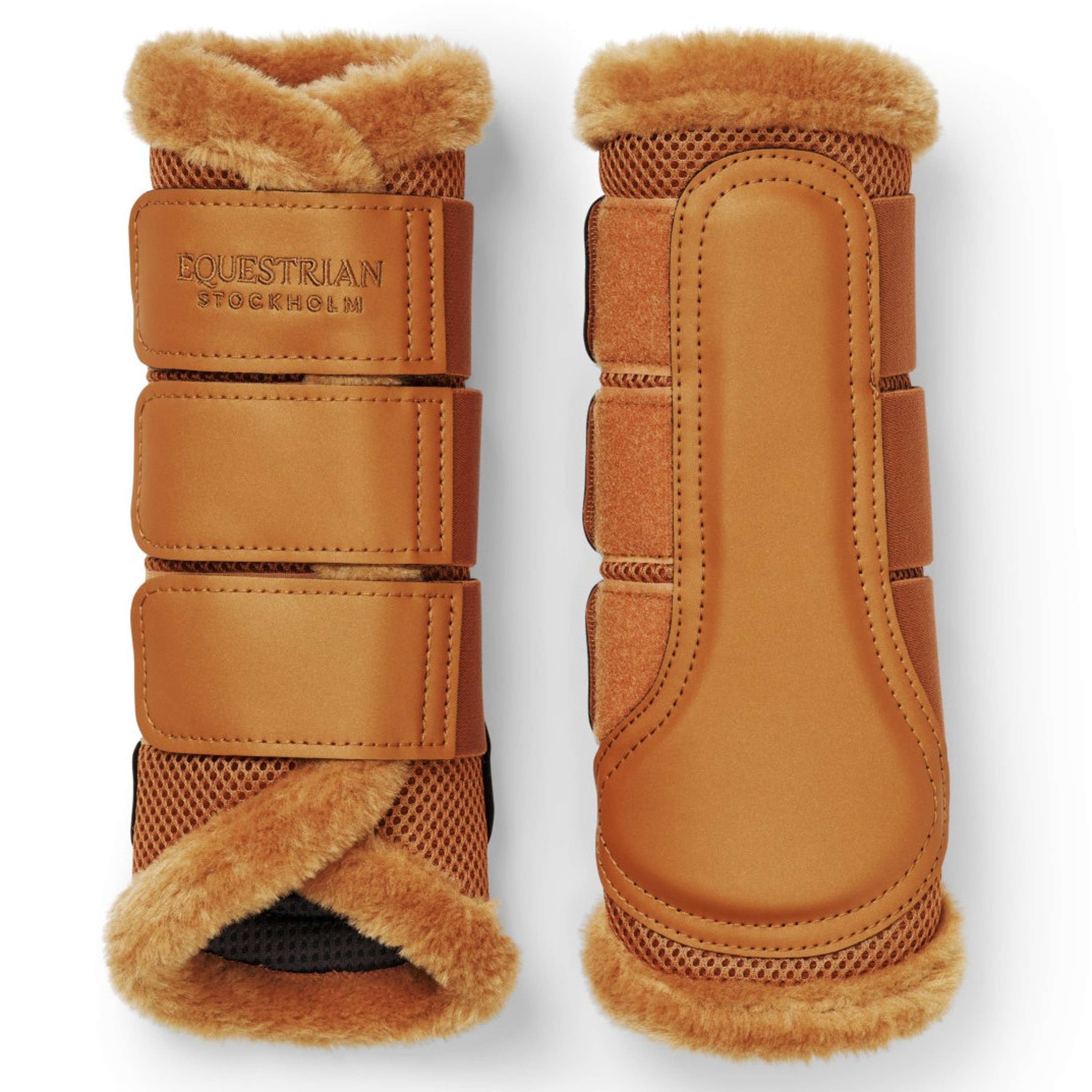 Equestrian Stockholm Protectores de piernas Fur Mesh Chestnut