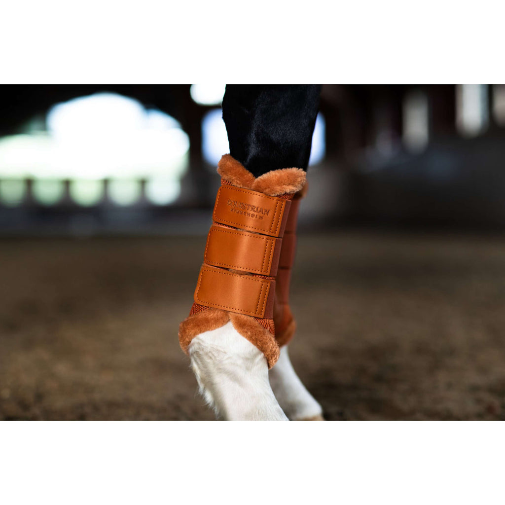 Equestrian Stockholm Protectores de piernas Fur Mesh Chestnut