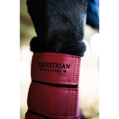 Equestrian Stockholm Protectores de piernas Fur Mesh Merlot