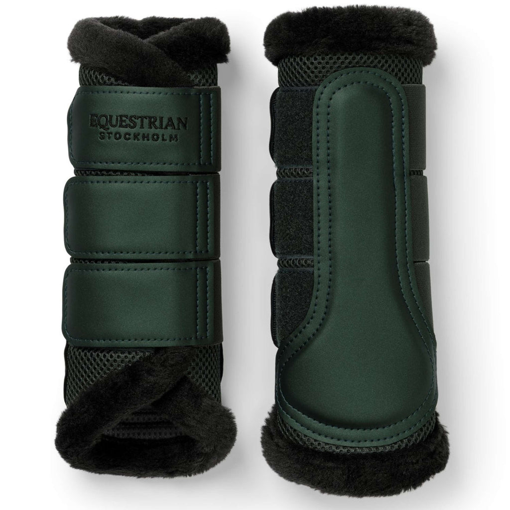 Equestrian Stockholm Protectores de piernas Fur Mesh Sycamore Green