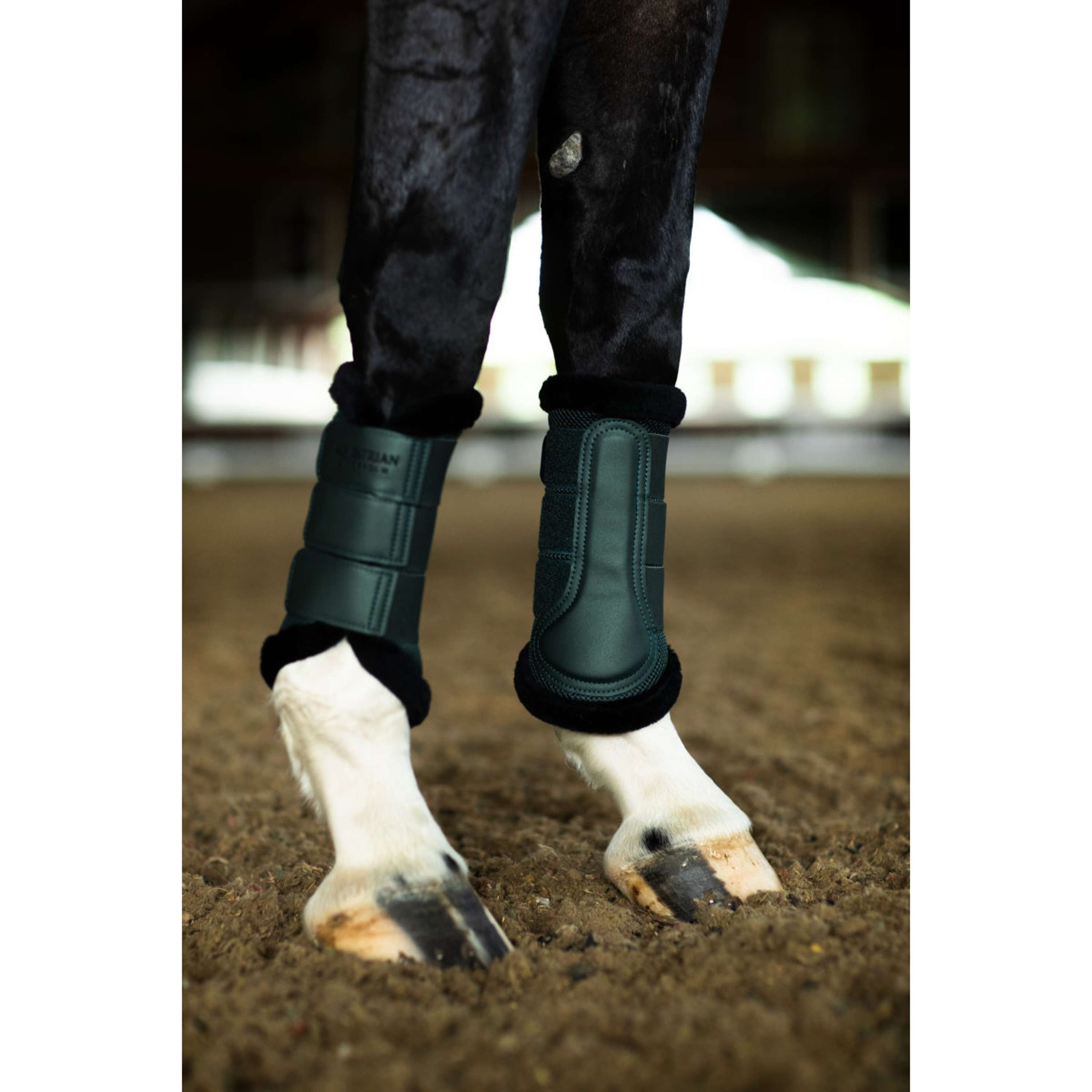 Equestrian Stockholm Protectores de piernas Fur Mesh Sycamore Green