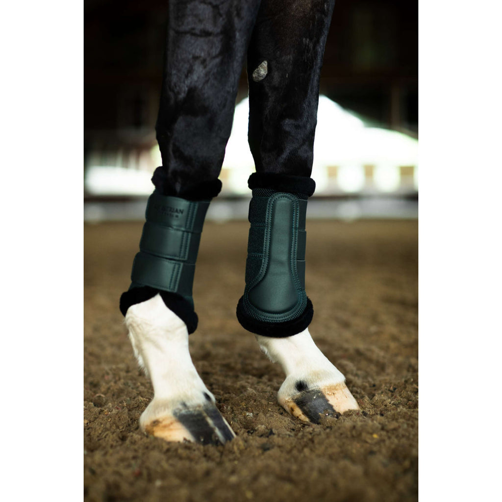 Equestrian Stockholm Protectores de piernas Fur Mesh Sycamore Green