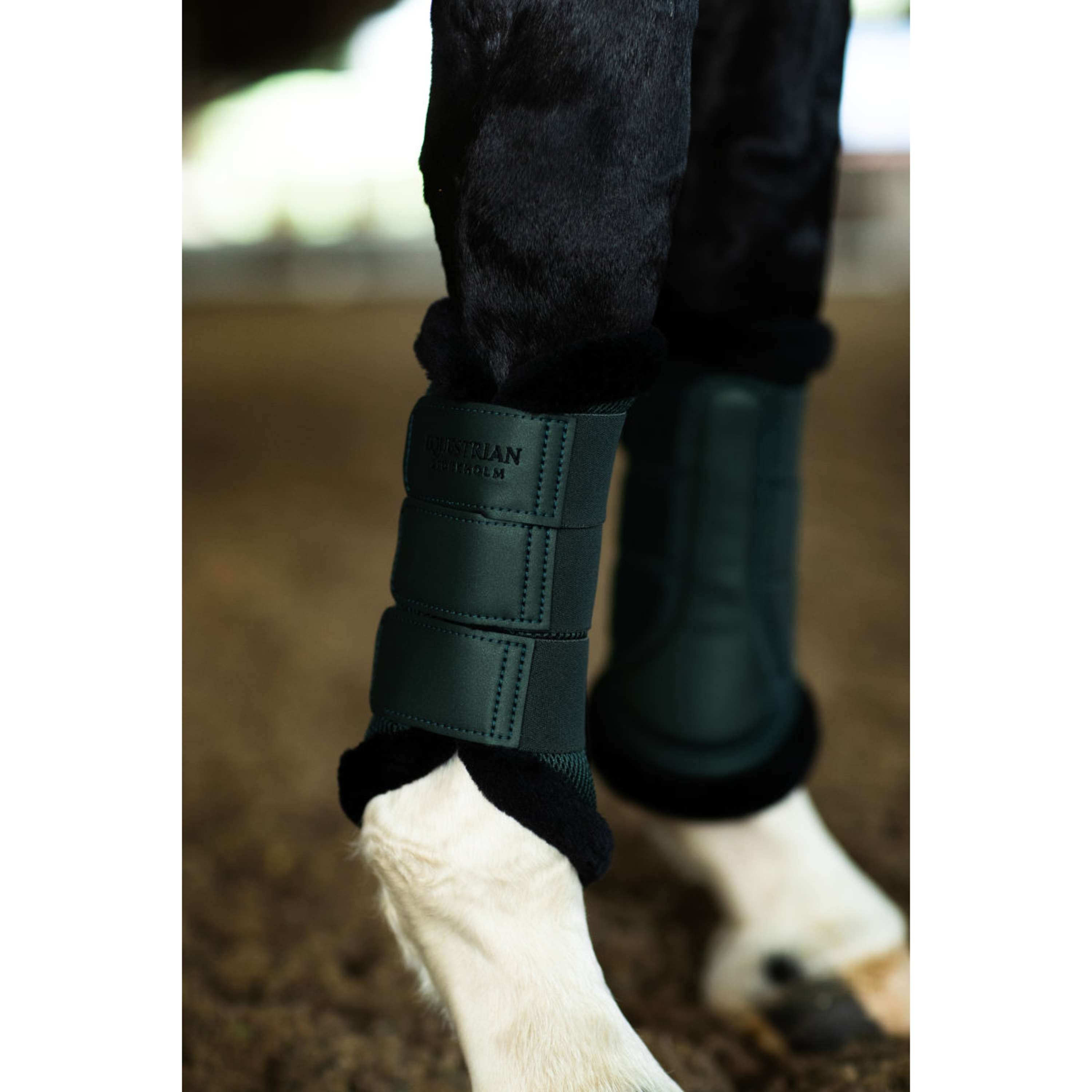 Equestrian Stockholm Protectores de piernas Fur Mesh Sycamore Green