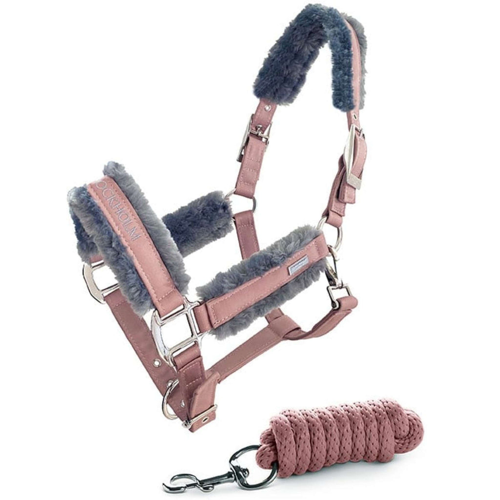Equestrian Stockholm Cabestro y Ramal Fur Rosa