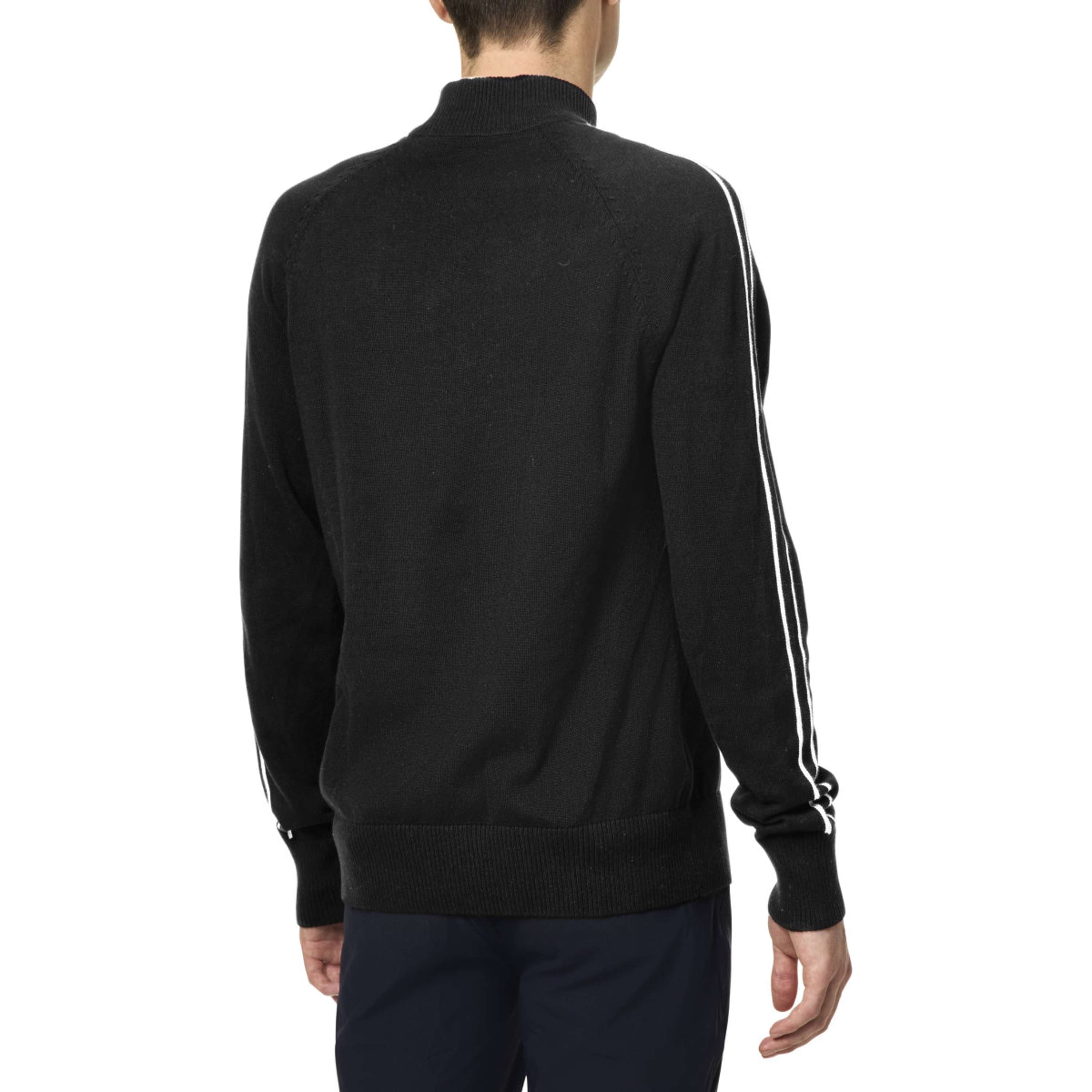 Equestrian Stockholm Knitted Zip Top Hombres Negro
