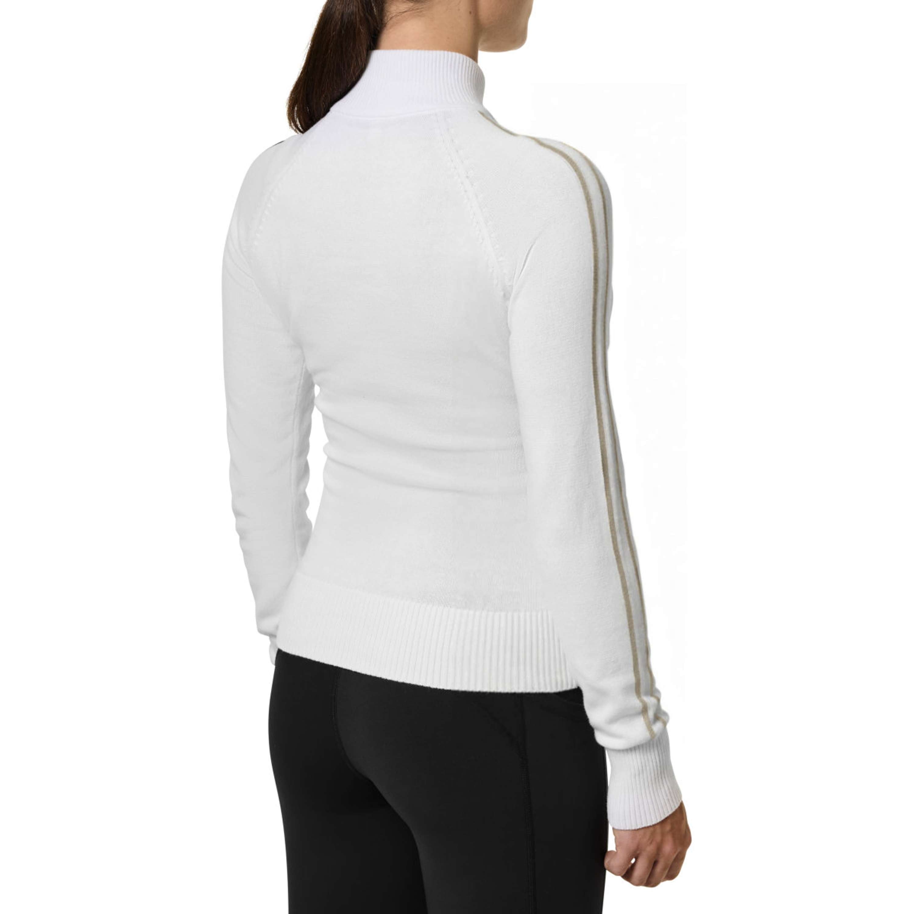 Equestrian Stockholm Knitted Zip Top Blanco