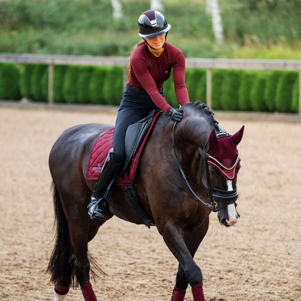 Equestrian Stockholm Mantilla Line Doma clásica Bordeaux