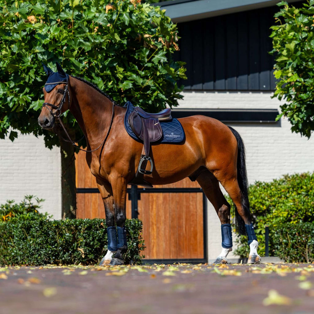 Equestrian Stockholm Mantilla Line saltando Navy