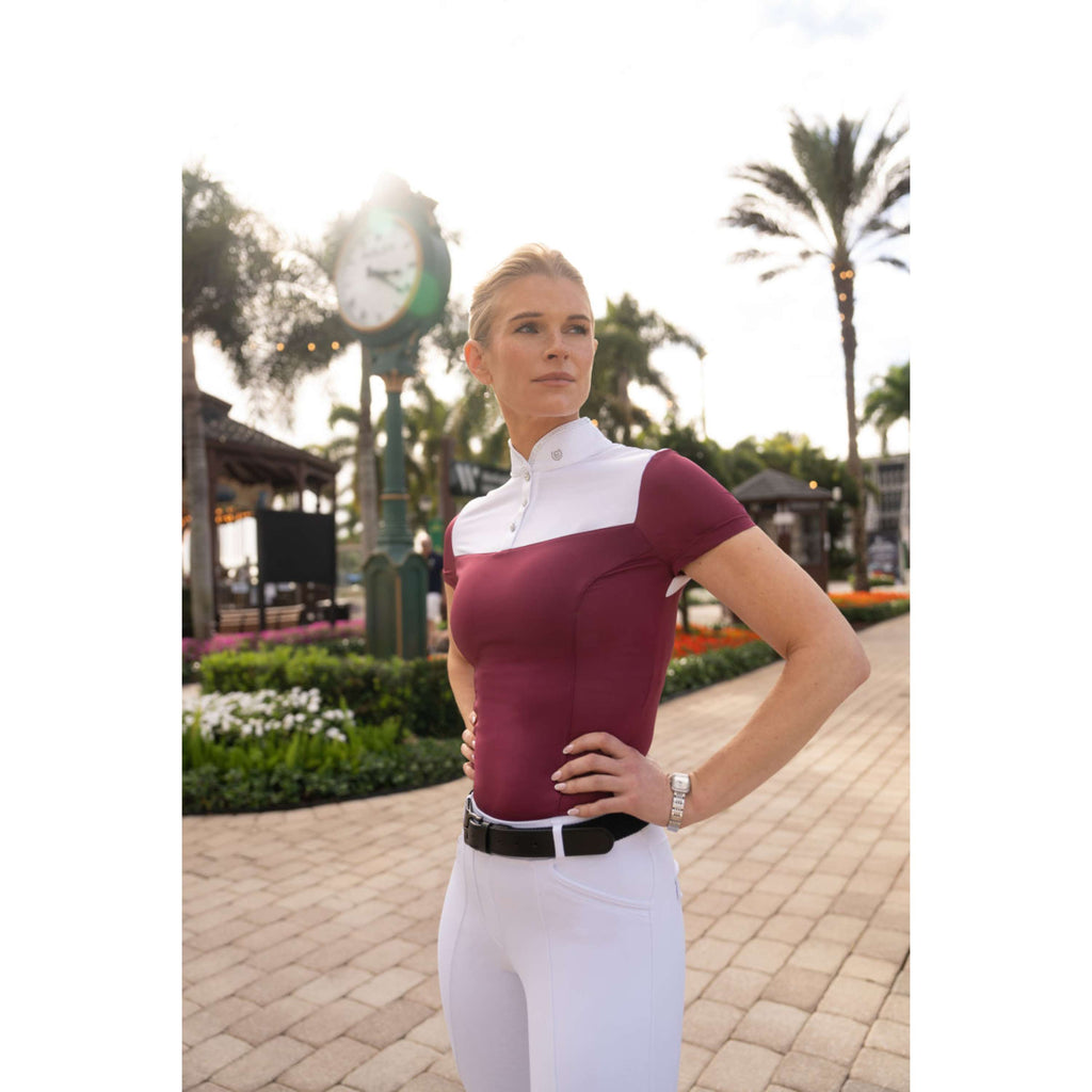 Equestrian Stockholm Camiseta de Competición Revenew Merlot
