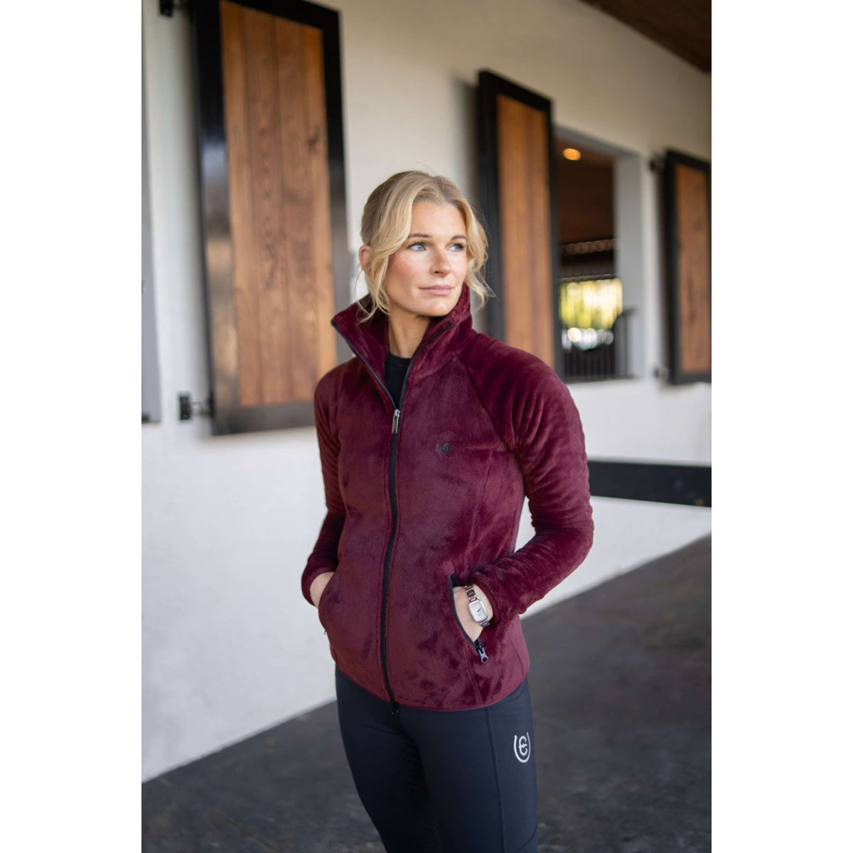 Equestrian Stockholm Chaqueta Polar Velvet Merlot
