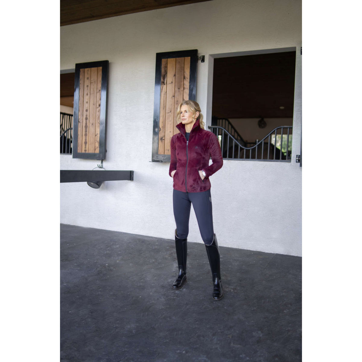 Equestrian Stockholm Chaqueta Polar Velvet Merlot