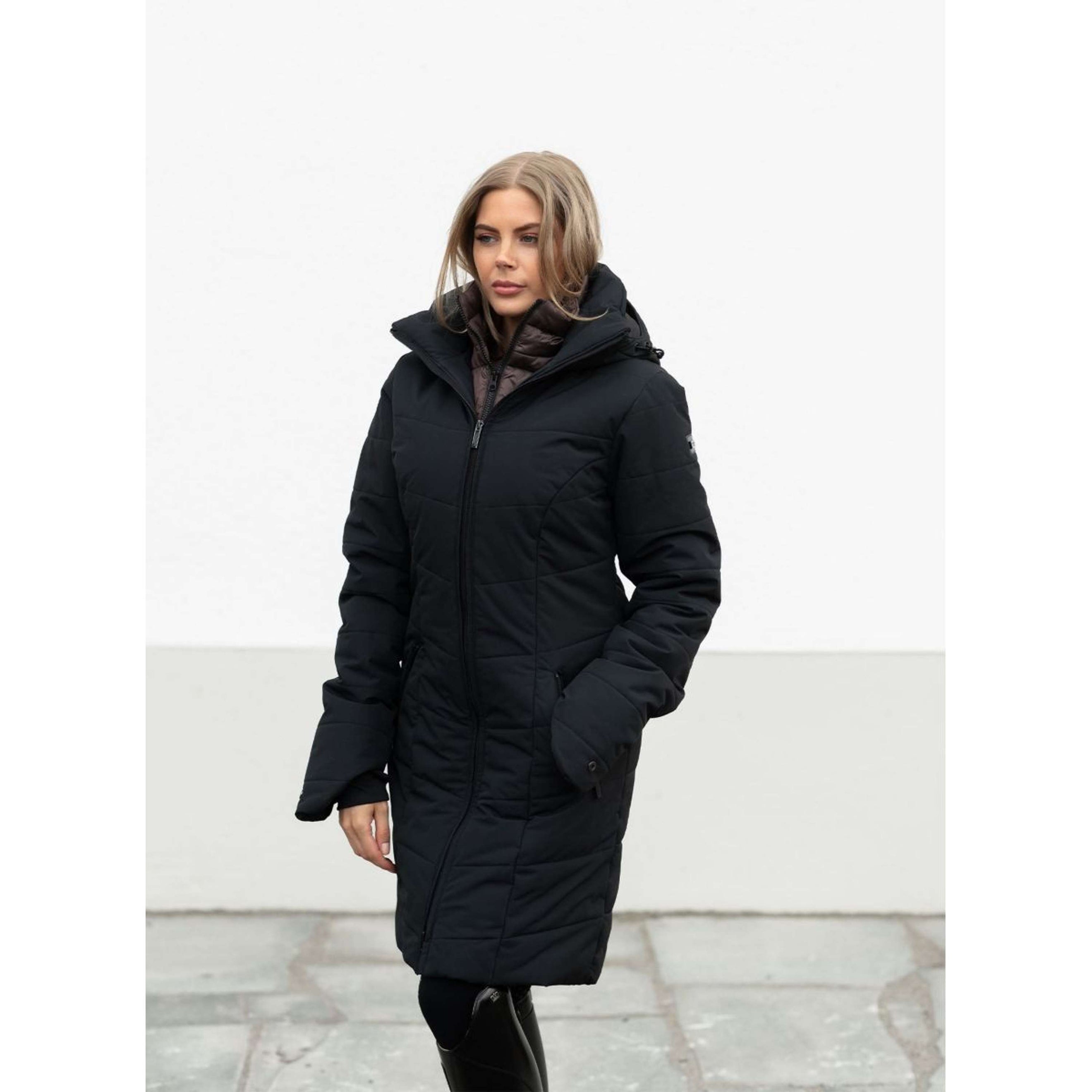Equestrian Stockholm Abrigo de Invierno Denali Black Mocha Equestrian Stockholm Abrigo de Invierno Denali Black Mocha