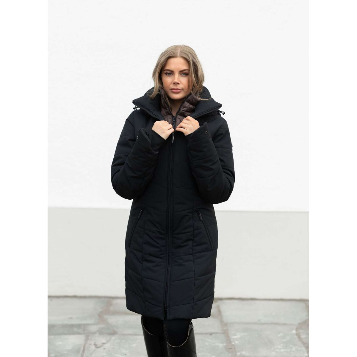 Equestrian Stockholm Abrigo de Invierno Denali Black Mocha